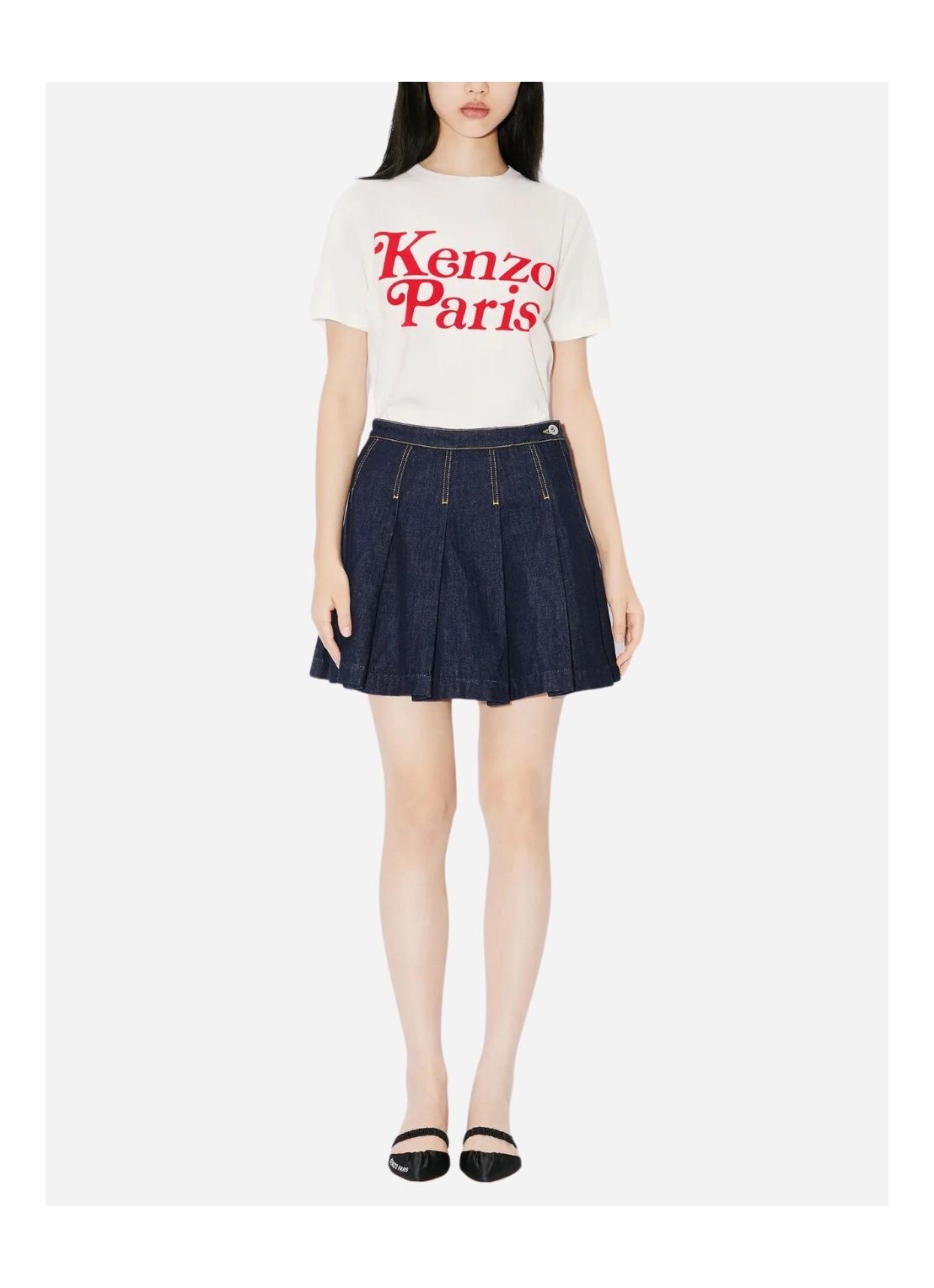 【直播】Kenzo LL110407 女裝短袖上衣(白色紅字)(FE52TS1184SO 02)