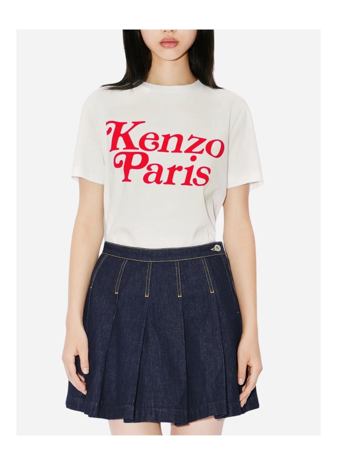 【直播】Kenzo LL110407 女裝短袖上衣(白色紅字)(FE52TS1184SO 02)