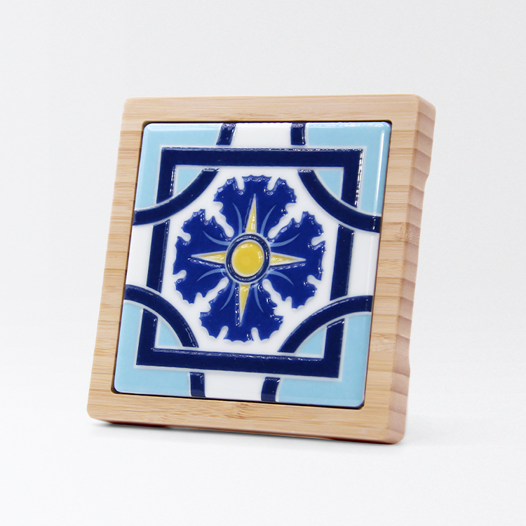 台灣花磚竹杯墊｜百事合意