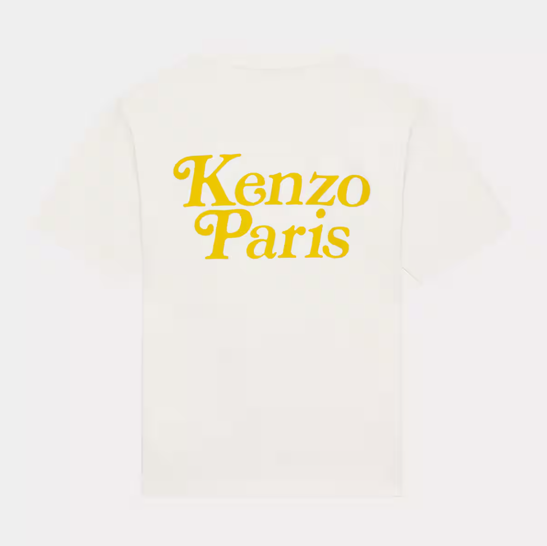 【直播】Kenzo LL110408 男裝短袖上衣(米白色黃字)(FE55TS2844SY 02B)
