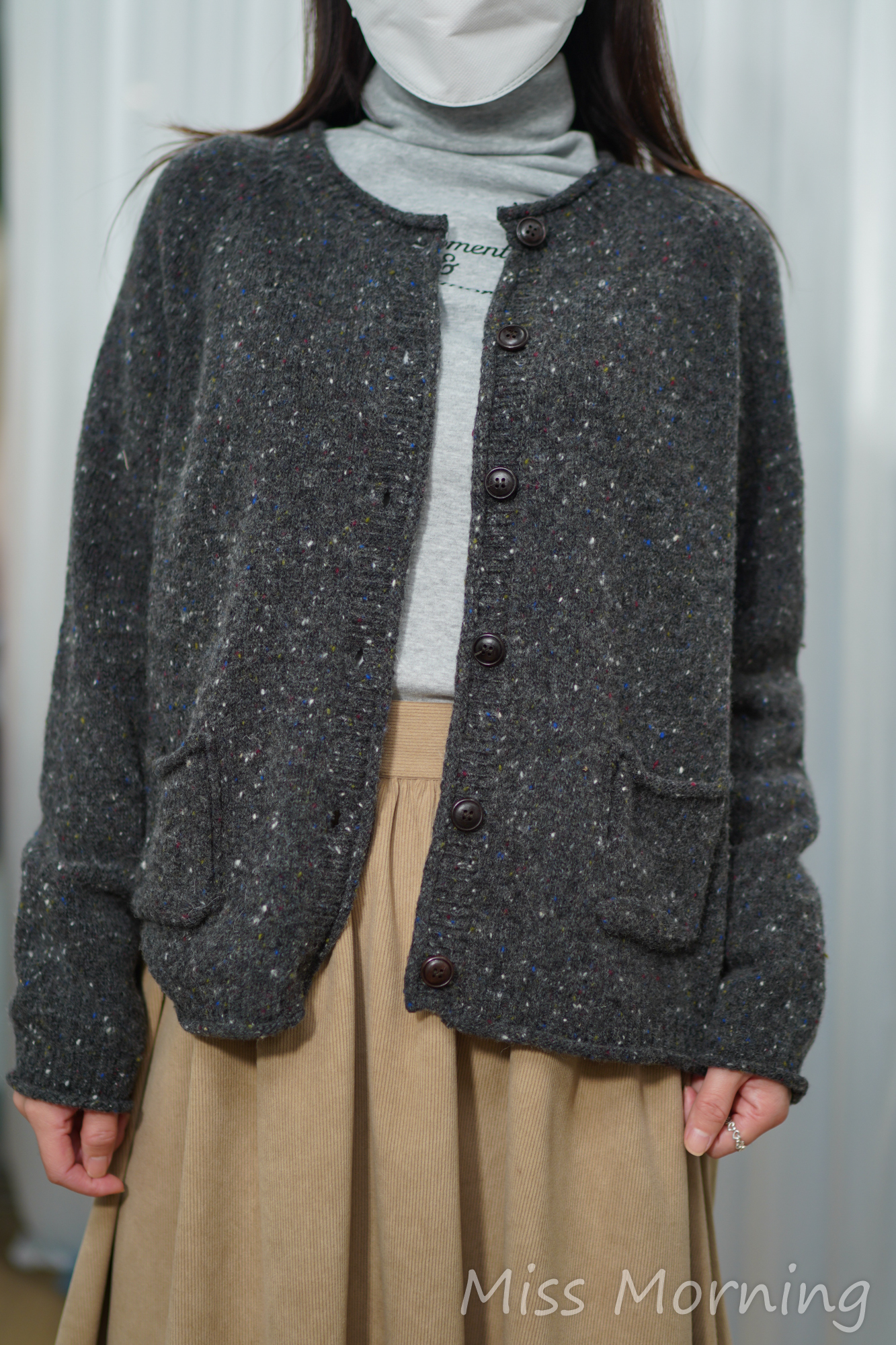 混彩點好手感暖笠笠外套(14900)