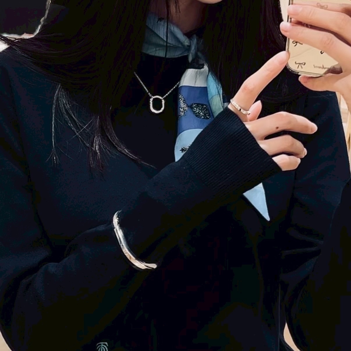 【小號滿鑽】18k”Ti Lock”U型鎖高奢定製項鍊