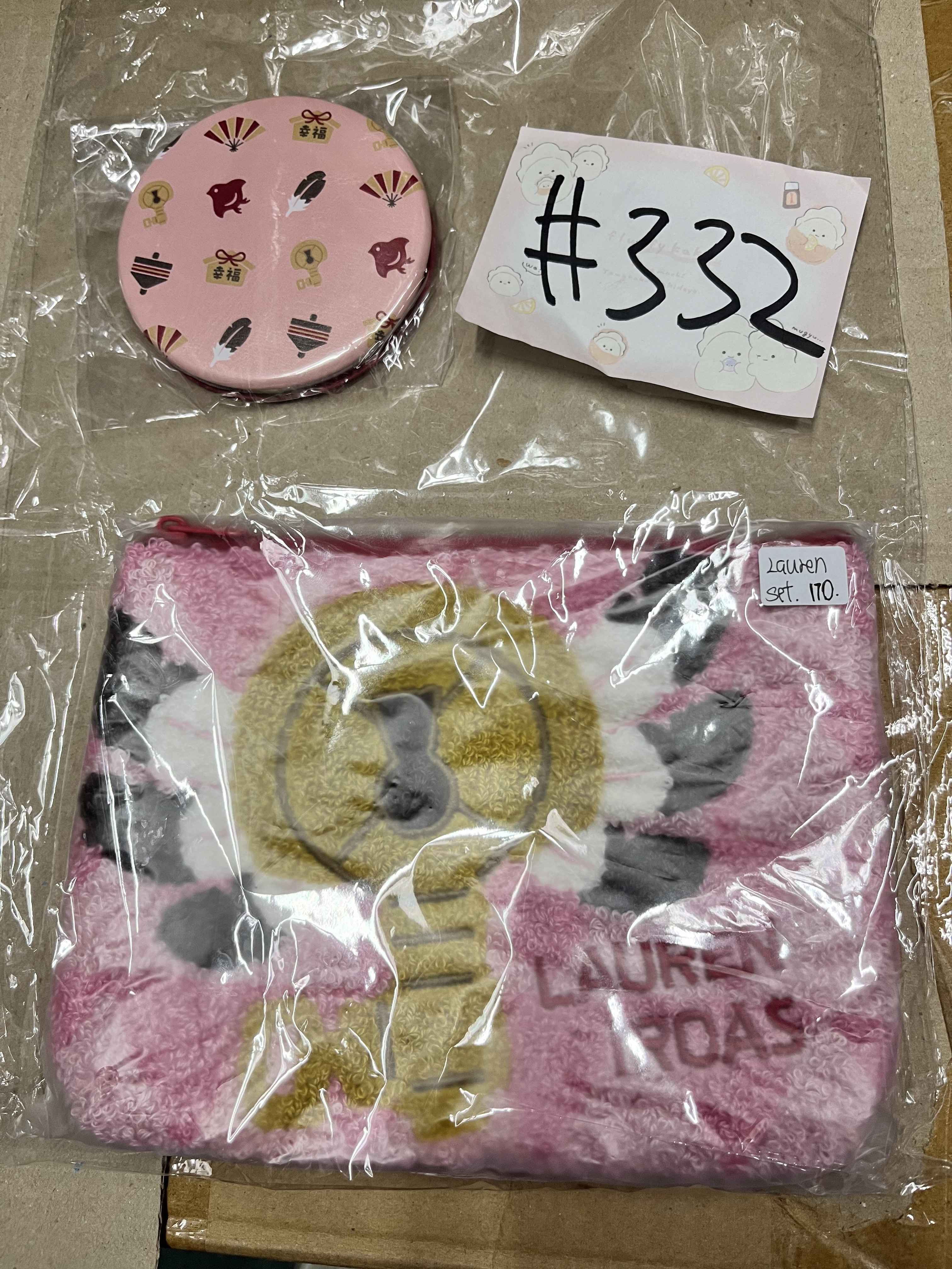 彩虹社 LAUREN 鏡 + 收納袋 SET #332