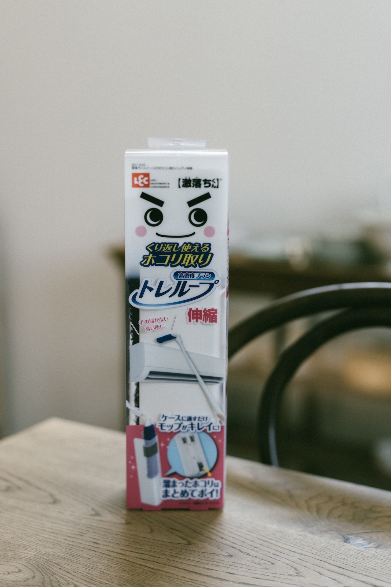 激落君伸縮型超高手持高密度刷毛除塵棒（附除塵盒）