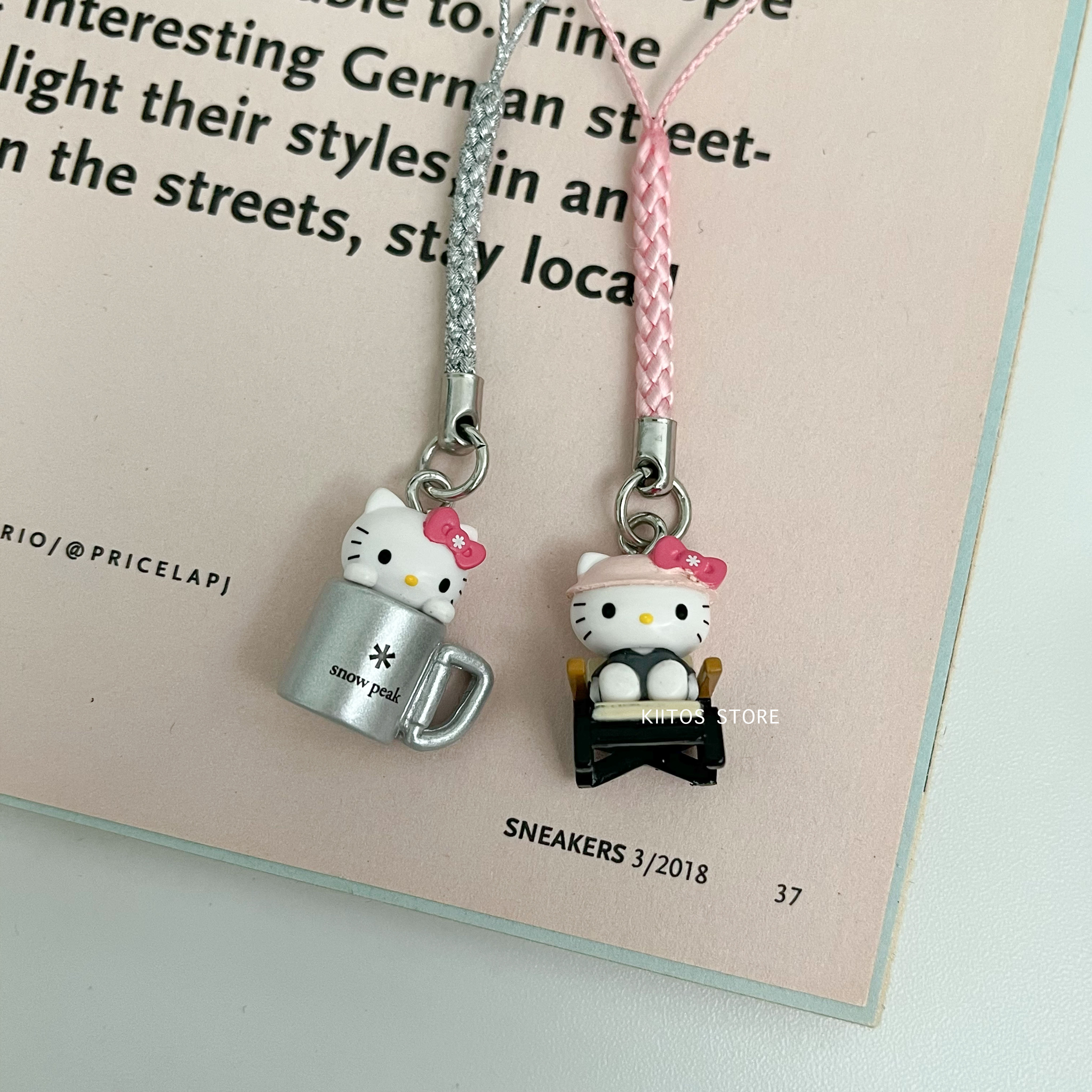 【現貨】韓國代購 Snow Peak x Hello Kitty 限量聯名 Y2K 公仔 鑰匙圈 吊飾