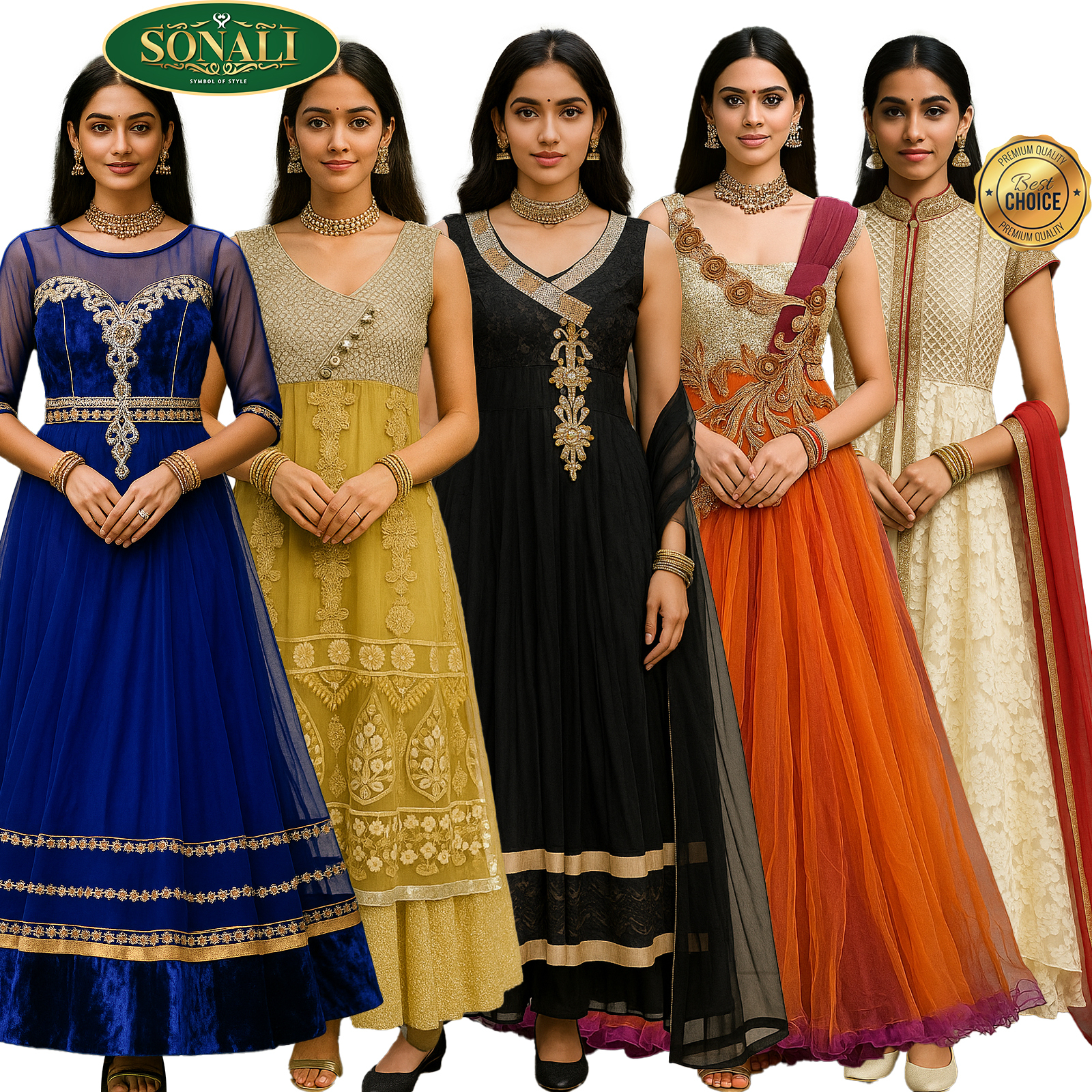 Sonali's Premier Suits Collections / Women's Sets / Ladies Indian Traditional Suits (Color & Style refer Images)