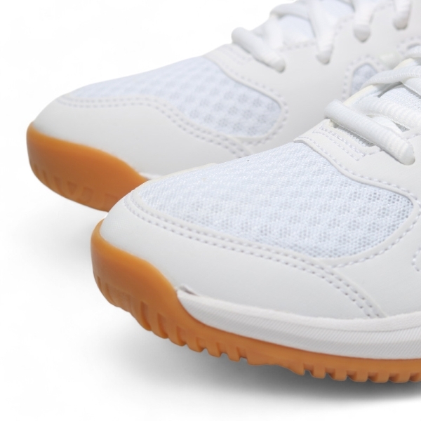 ASICS 排球鞋 UPCOURT 6 白銀 膠底 室內 羽排鞋 女 1072A107100