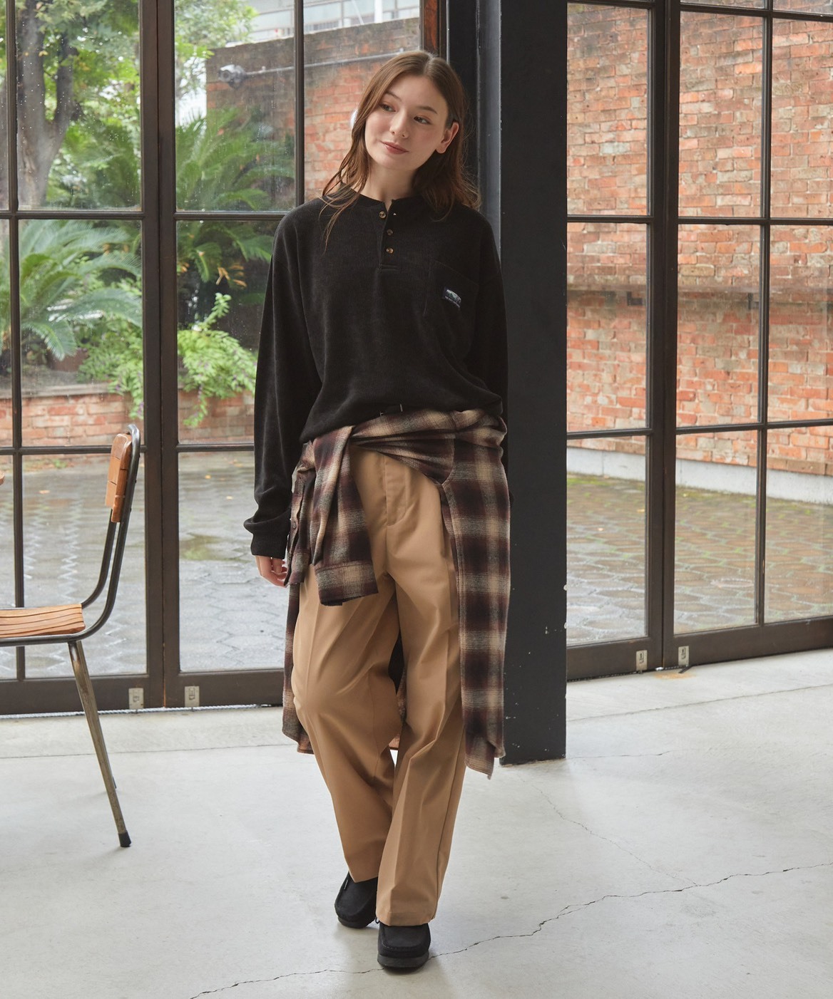 #預購 日本限定 THE CRAFT CREW PRODUCTS 燈芯絨 抗菌除臭 插肩亨利領長袖 六色