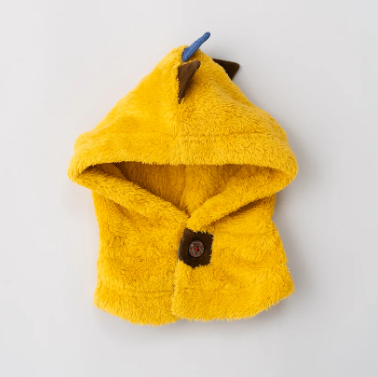 Rag-mart 黃色恐龍造型2合1圍巾連帽