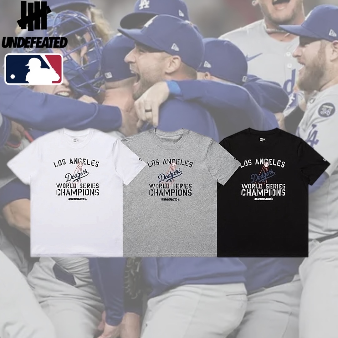 UNDEFEATED X NEW ERA X DODGERS 三方聯名 短袖 世界冠軍 LOGO短踢 經典三色