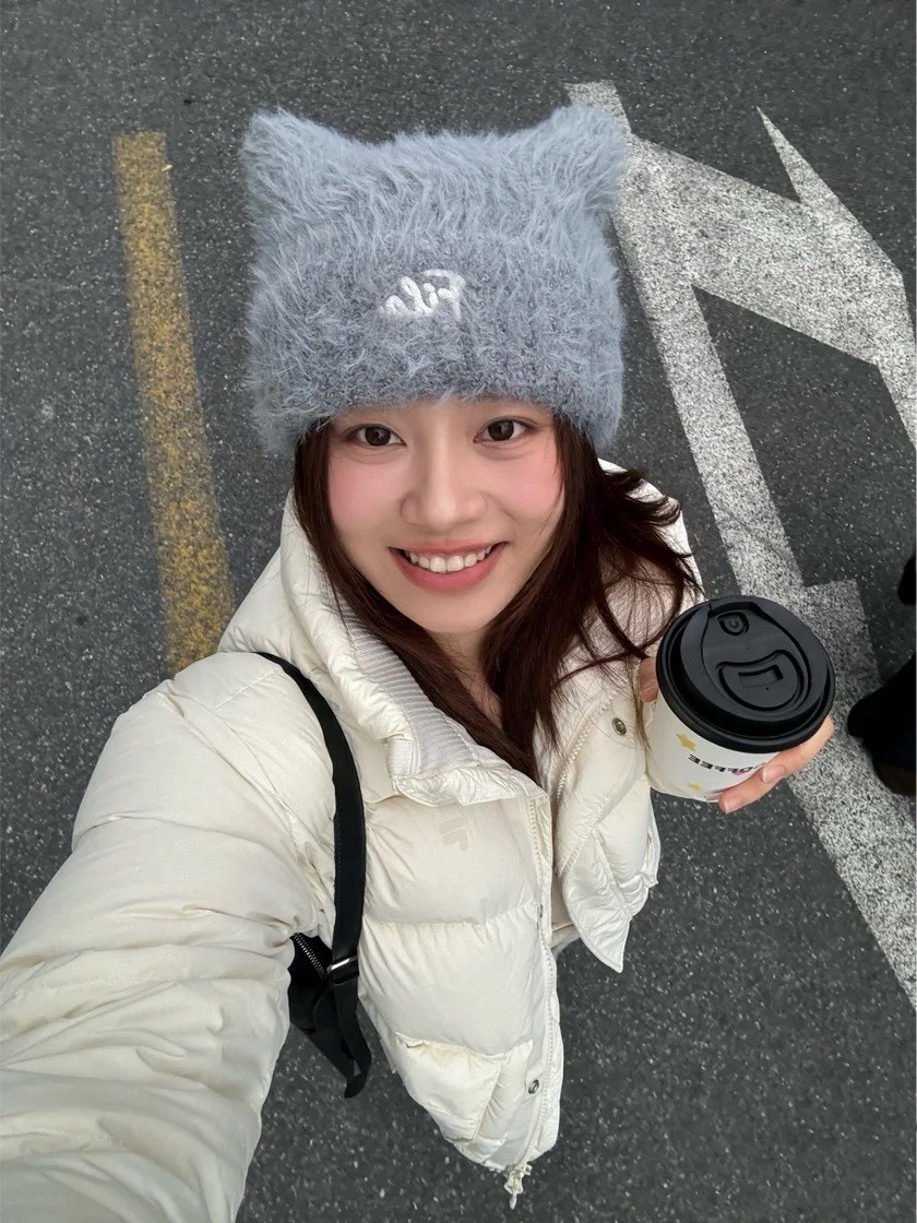 【預購/現貨】FILA 毛茸茸 猫耳帽 六色