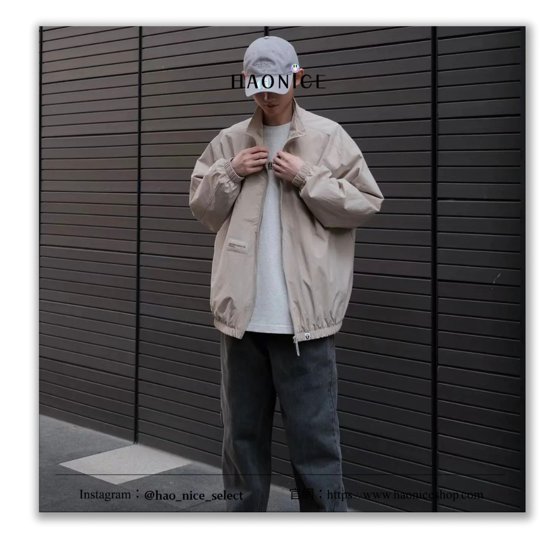 【HAO NICE 】100%日本正品🇯🇵 Aape 25FW 秋冬新款 經典猿人頭 素色刺繡貼布字母長袖拉鍊 風衣外套🔥7640XXM