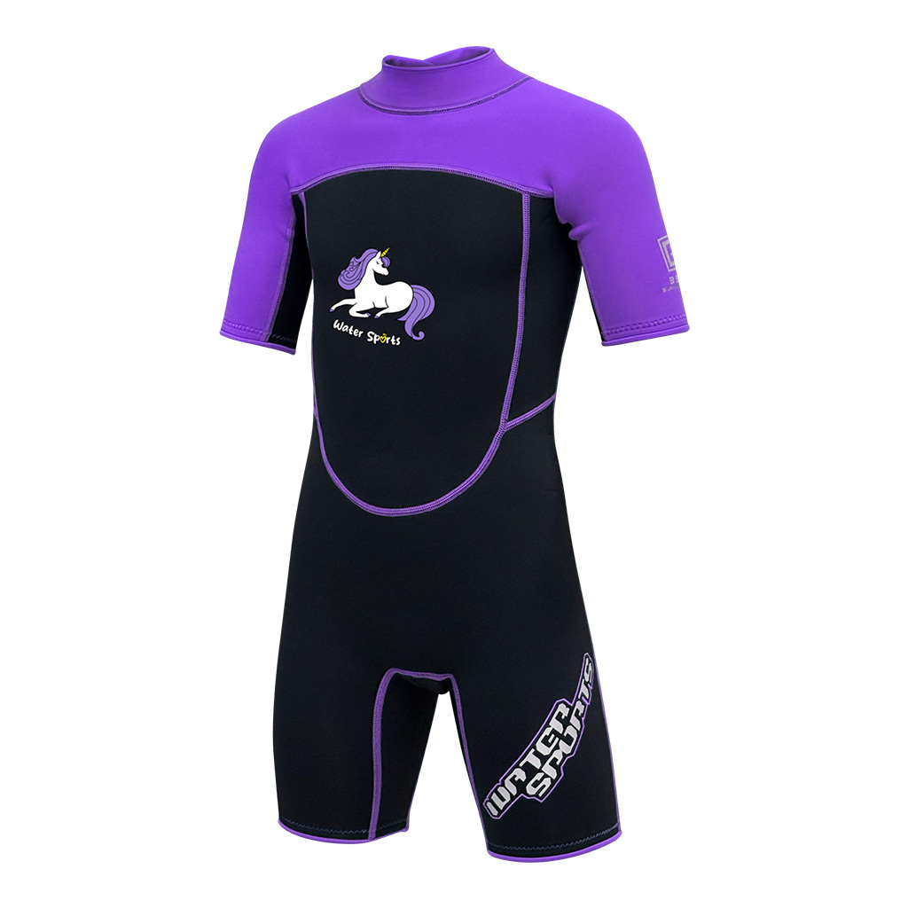 3.5mm 兒童 CR 游泳連身保暖衣 - 紫