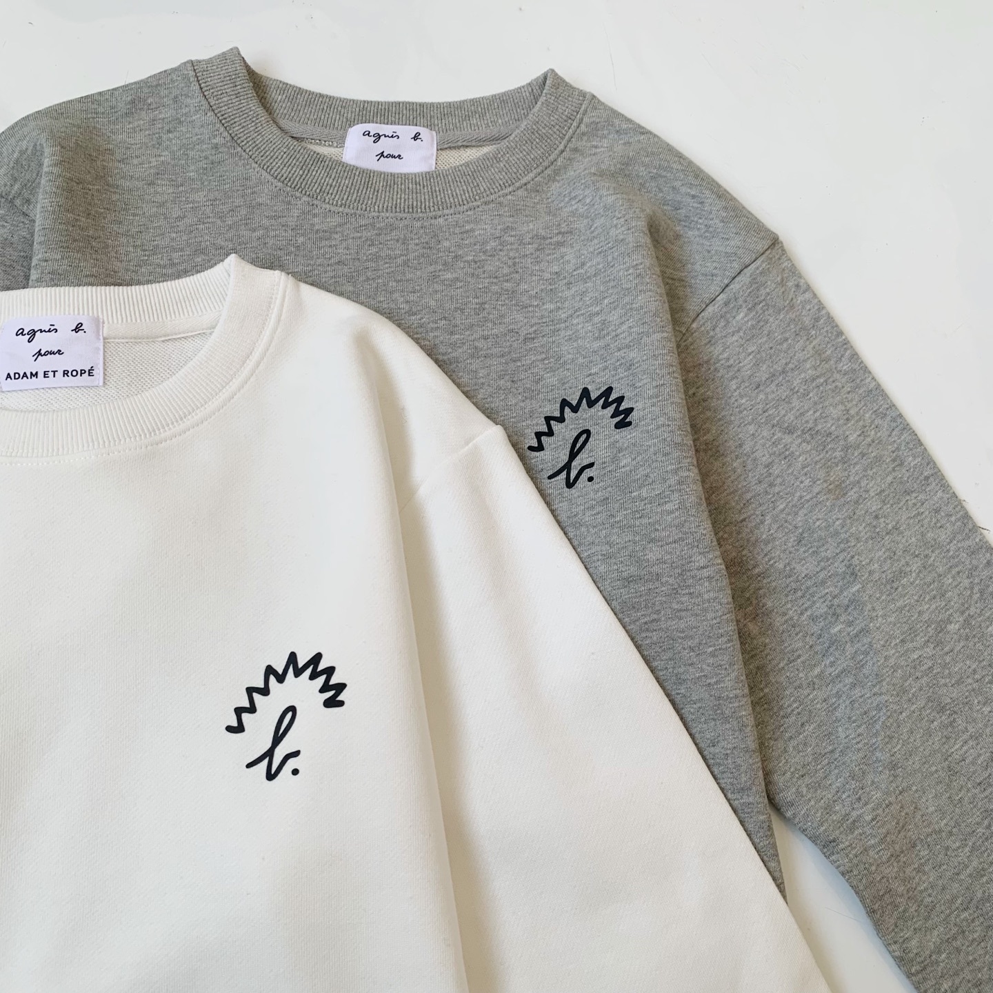 agnes b.印花圓領衛衣