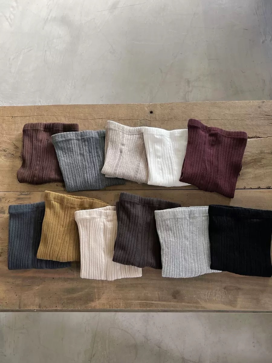 復古色寬條紋褲襪