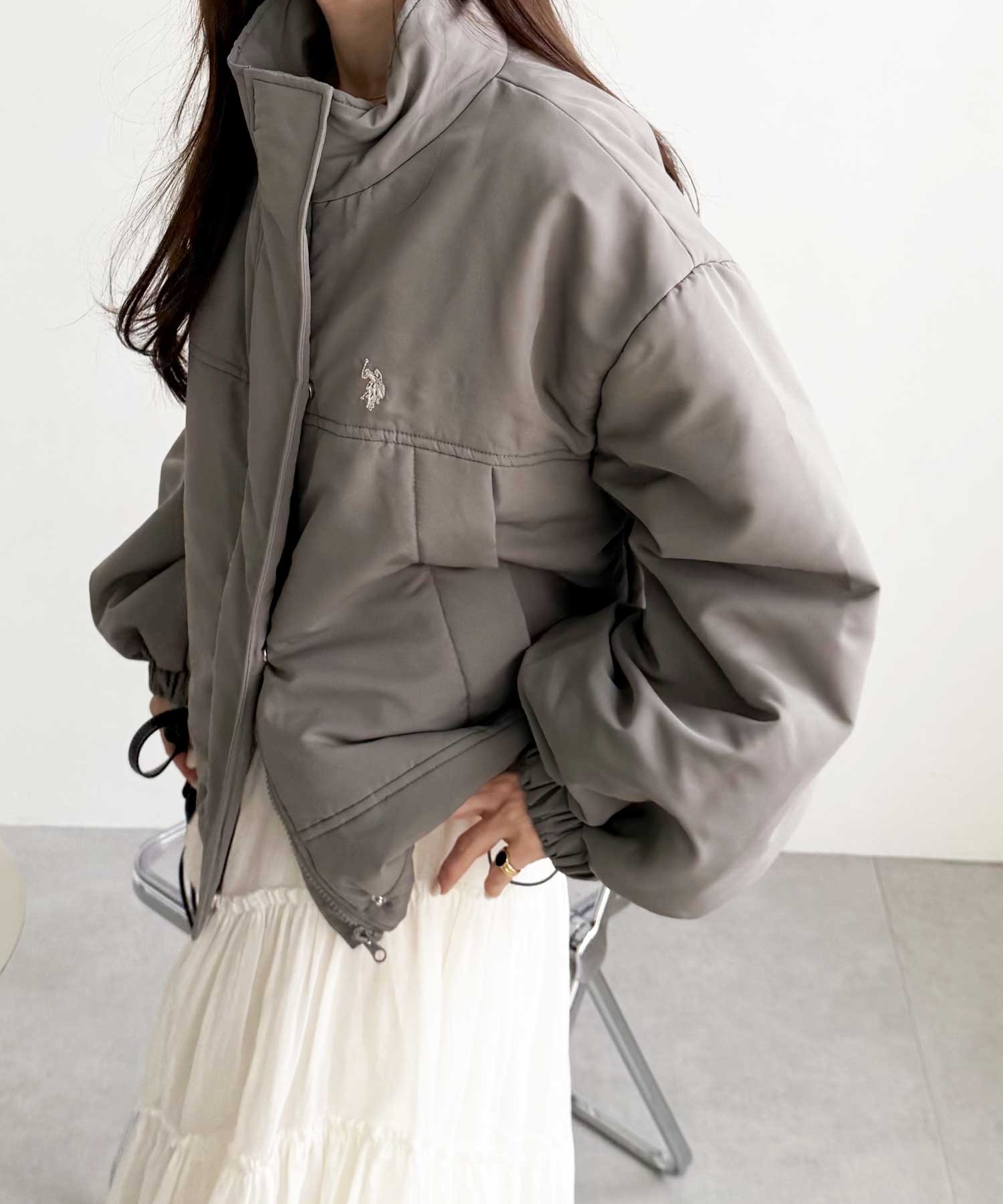 🇯🇵 GeeRA X U.S. POLO ASSN. 立領外套 內鋪棉 秋冬 保暖 / 預購