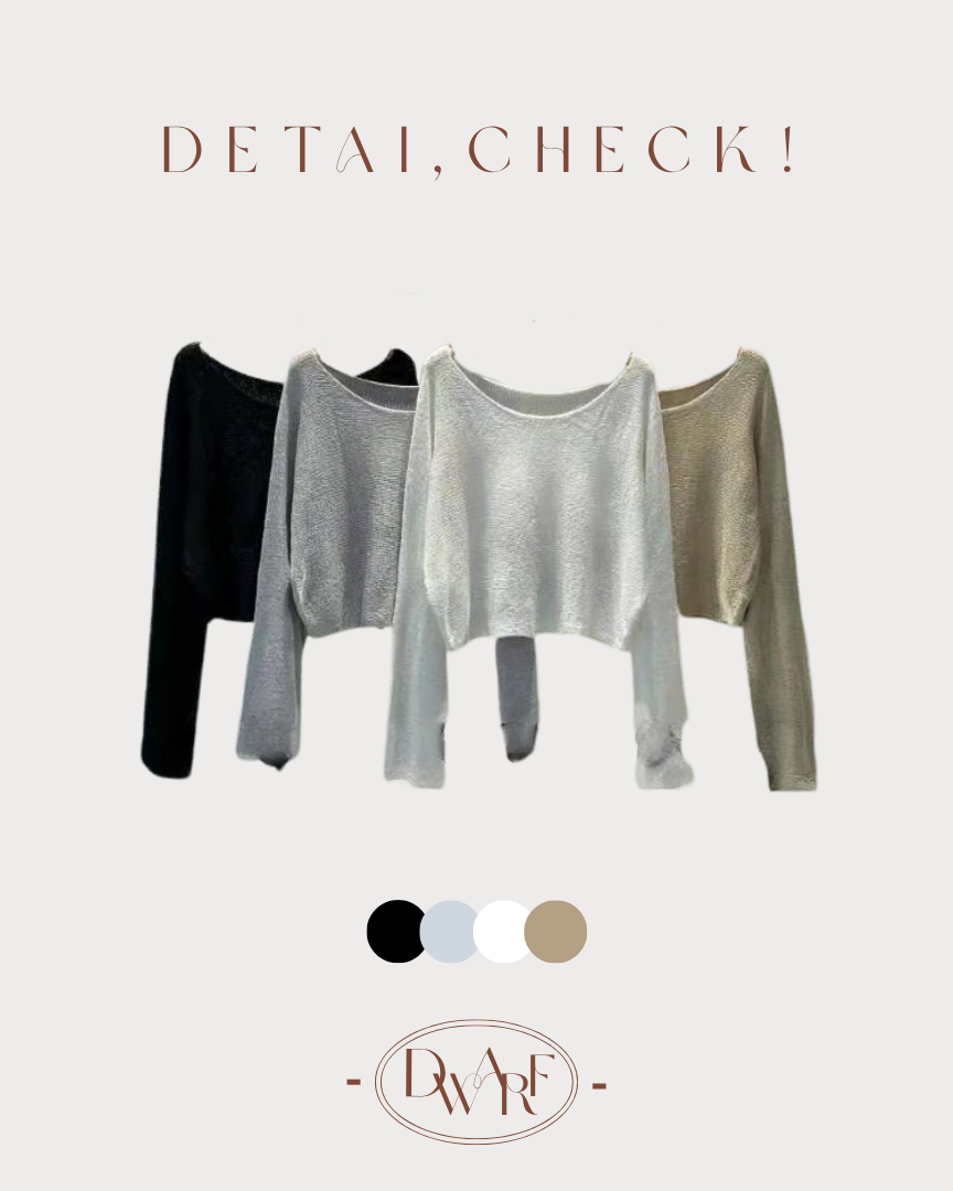 《KR》骨感顯瘦垂垂闊袖上衣