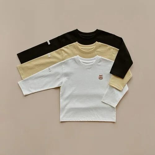 25F/W🍁DTD可愛松鼠純色棉T恤上衣