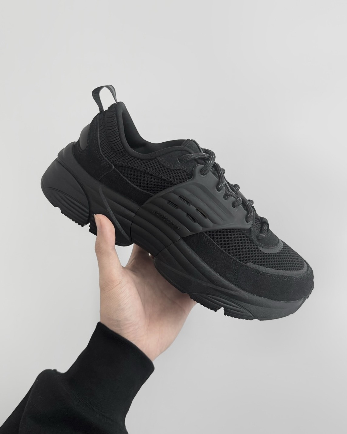 <王嘉爾同款!> Nike Jordan Trunner O/S 麂皮 復古 網眼 黑魂