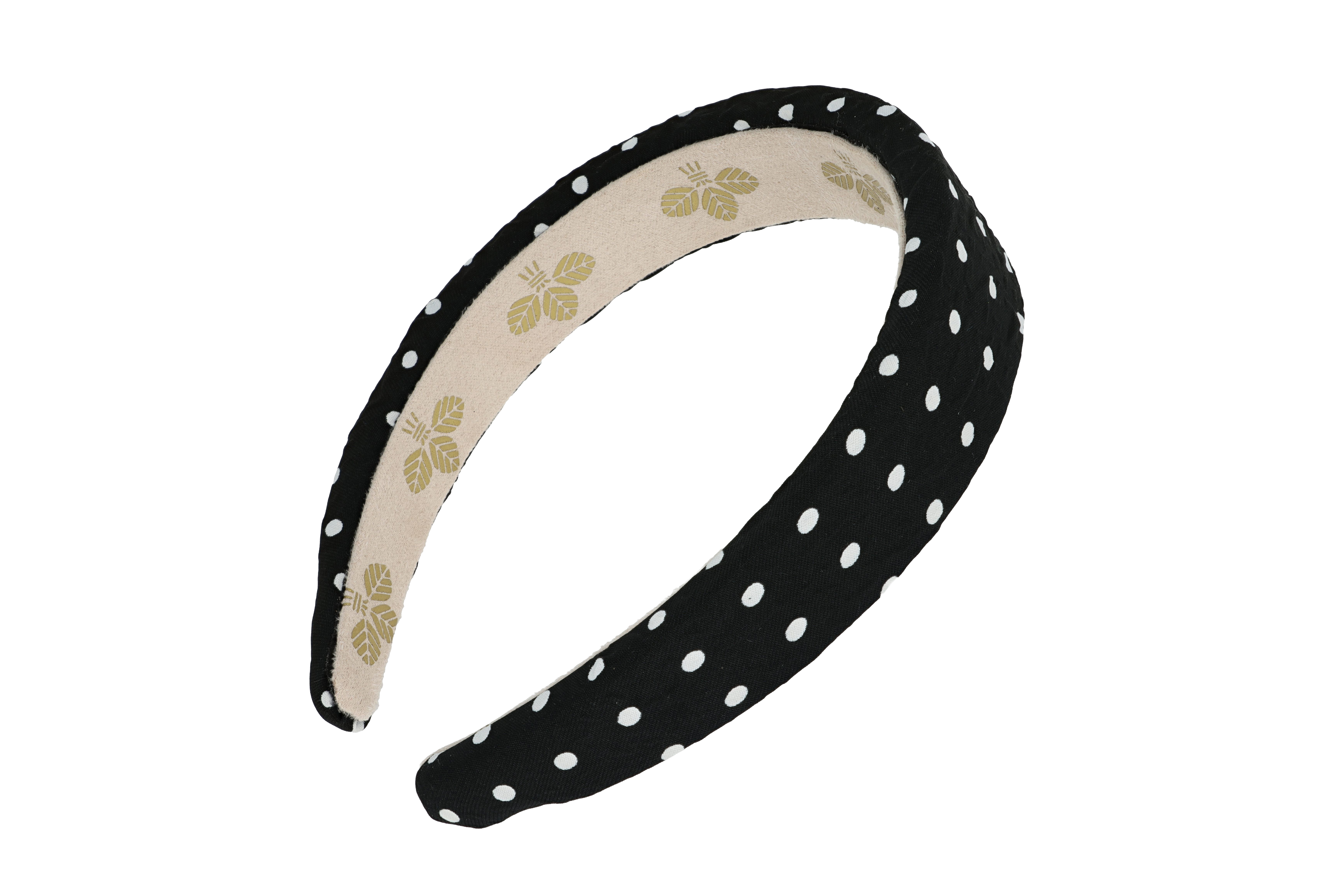 L. ERICKSON 復古波點厚髪箍〈黑色 / 白色〉
