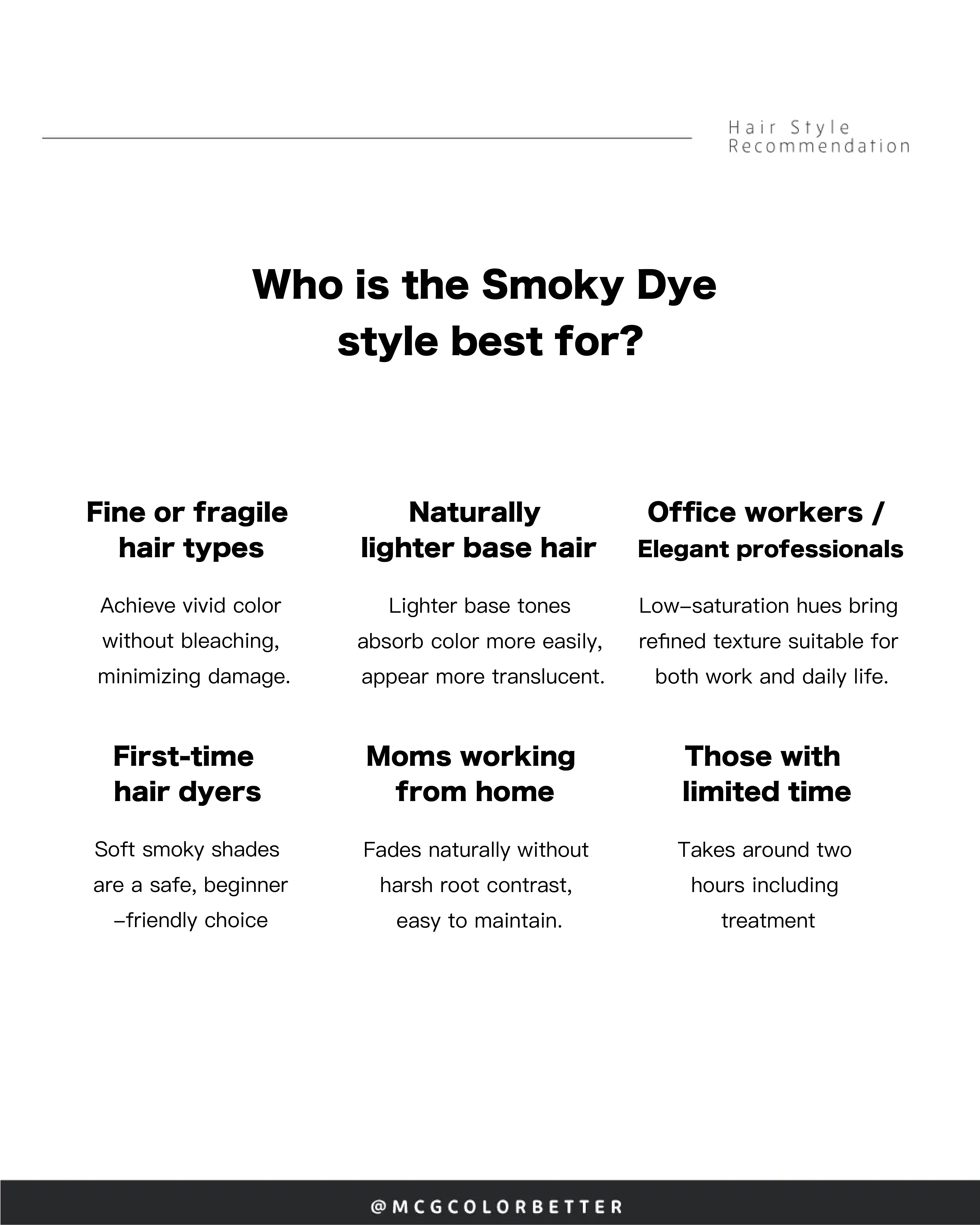 Who is the Smoky Dye style best for?