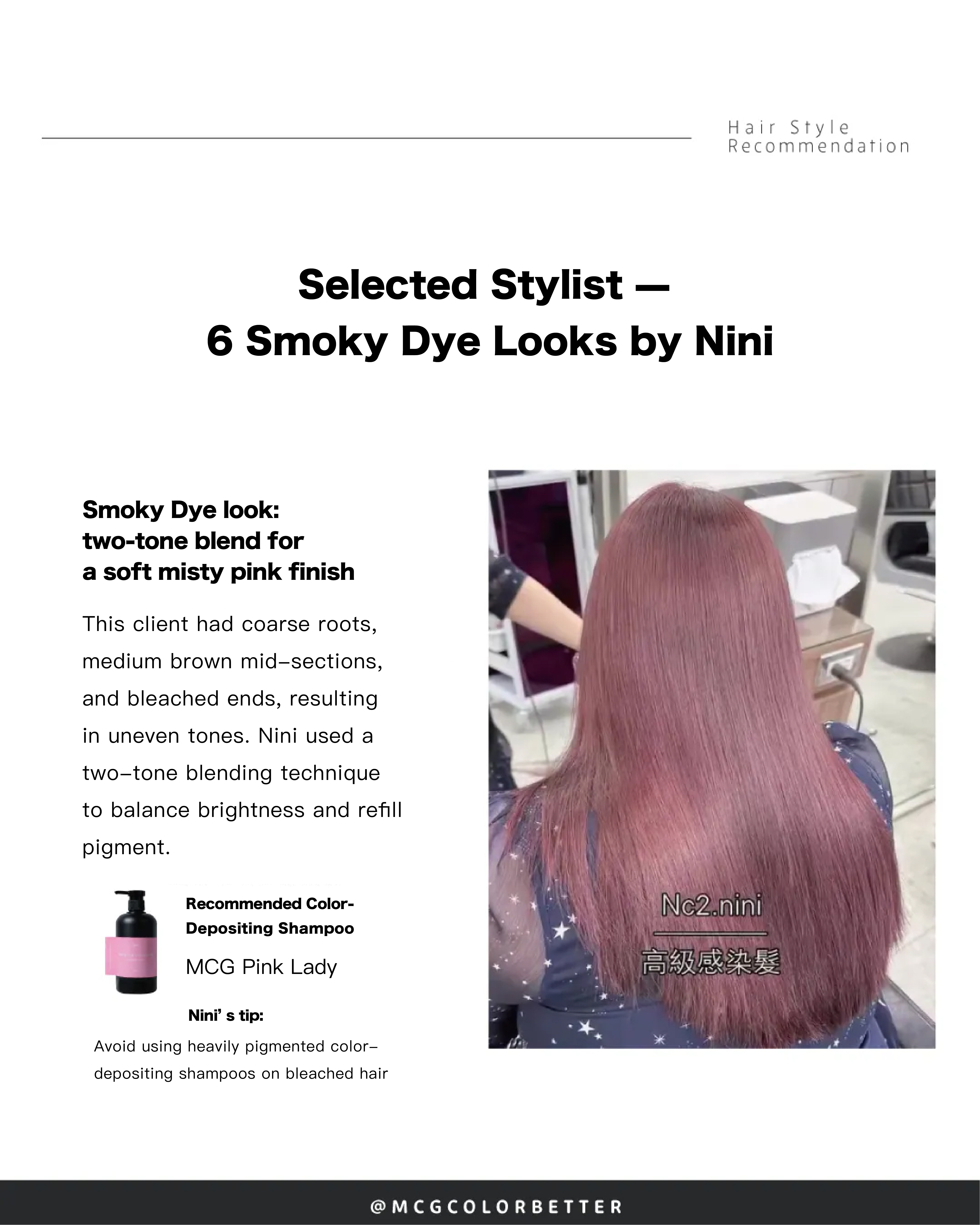 Smoky look 3: Two-tone blend for a quick and gentle pastel-smoky effect.