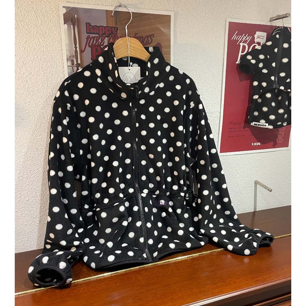 【 韓國連線 】NERDOG｜圓點羊毛夾克－大人外套