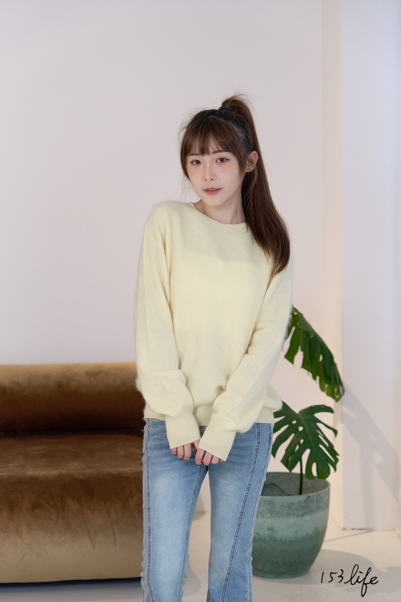 |現貨|圓領素面羊毛上衣(3色)