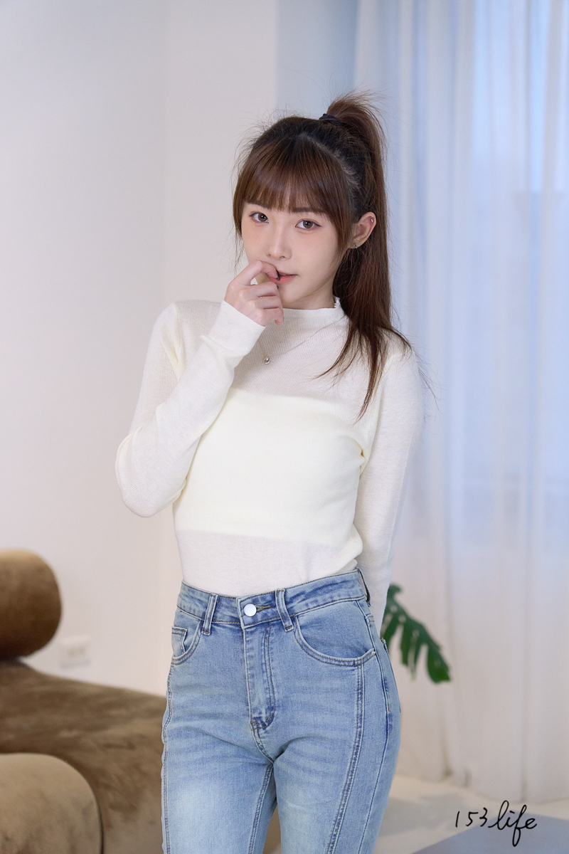 |微瑕疵-白|半領針織內搭上衣(6色)