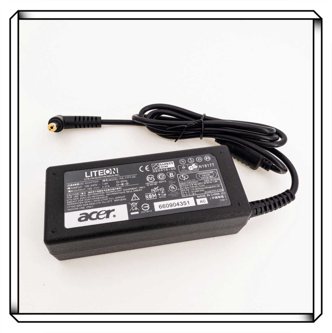 Acer 宏碁 19V 2.37A  45W 變壓器