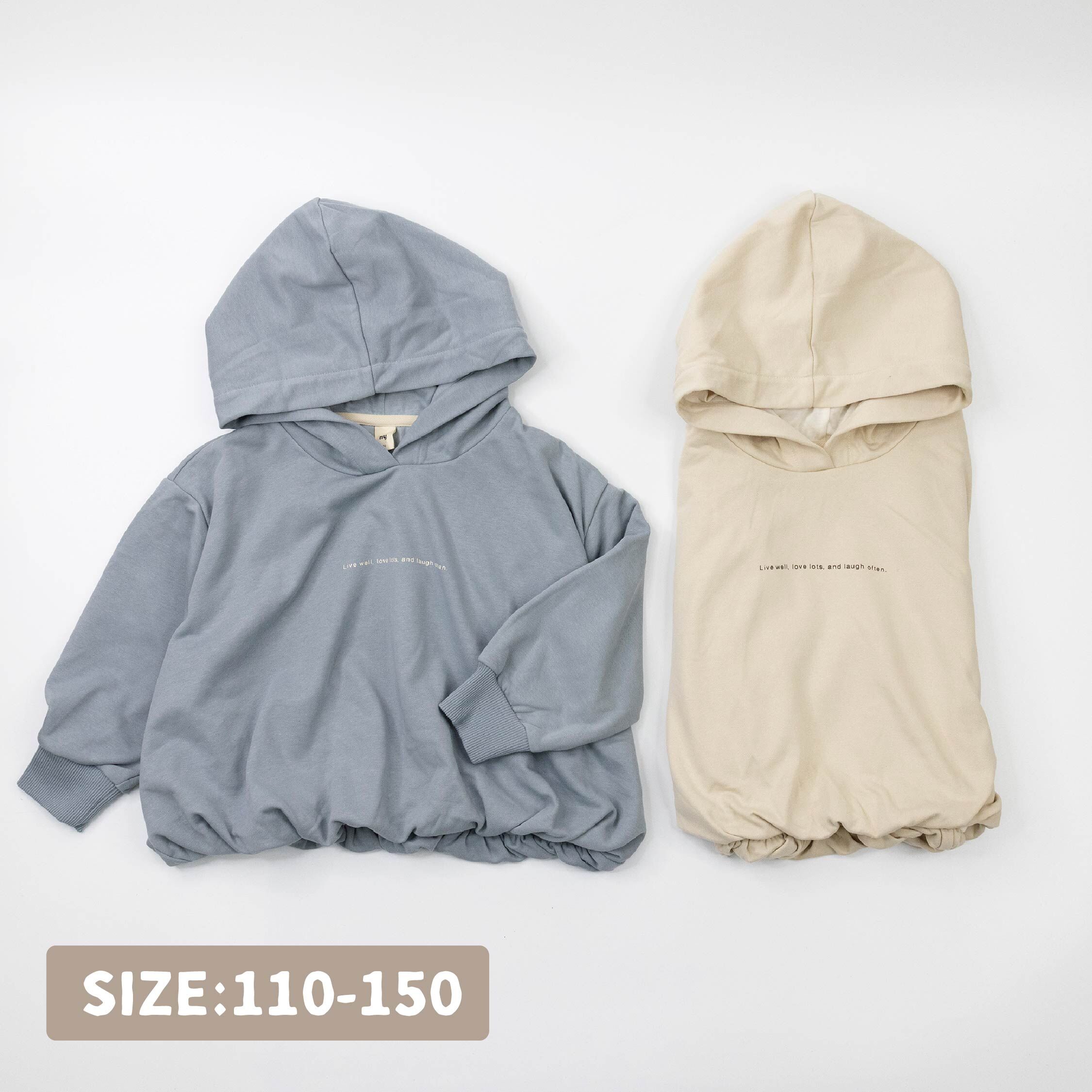 【H35265】質感花苞造型連帽上衣/帽T