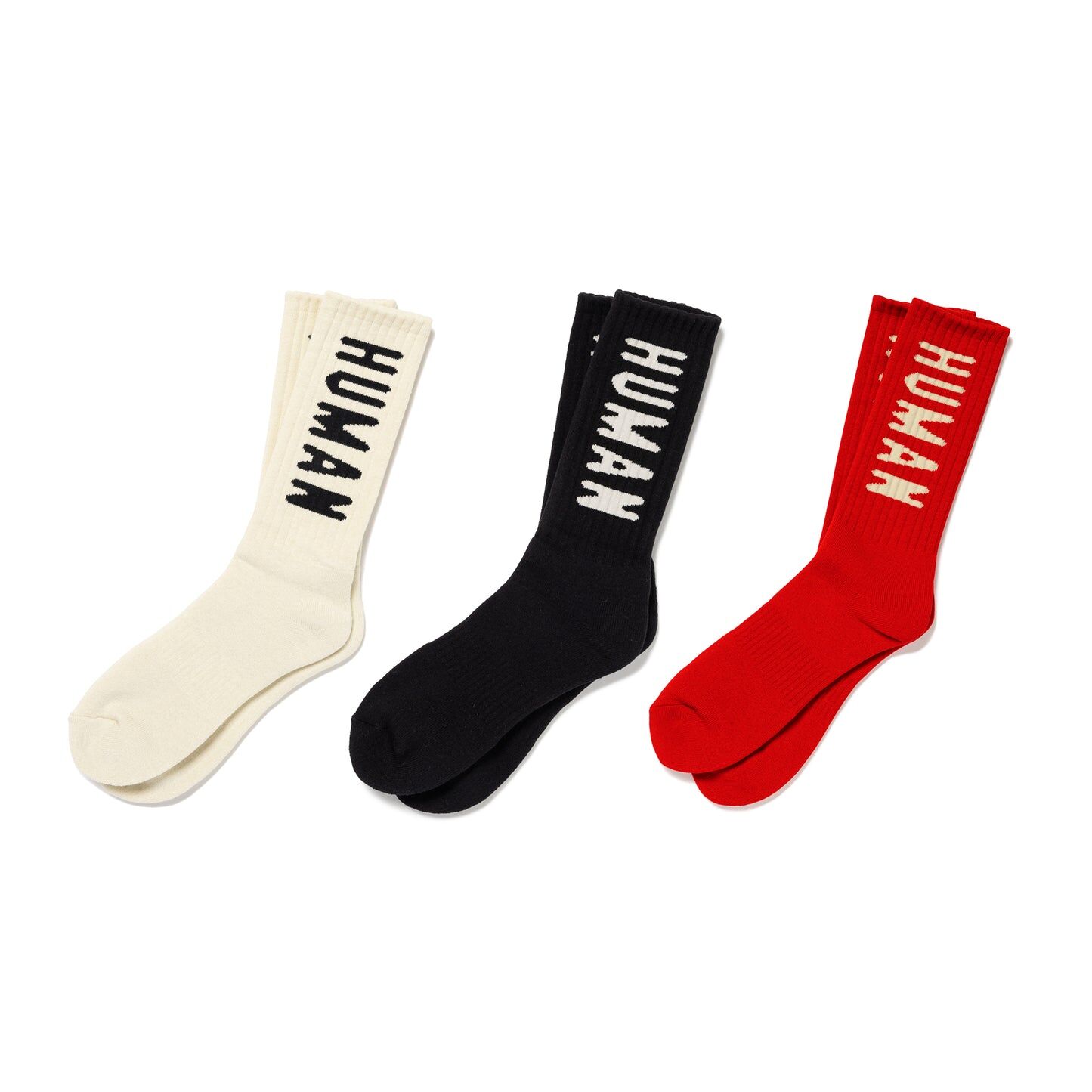 2025AW HUMAN MADE HM LOGO SOCKS LOGO 襪子 長襪 熱門款 現貨 HM28GD061 / HM30GD066