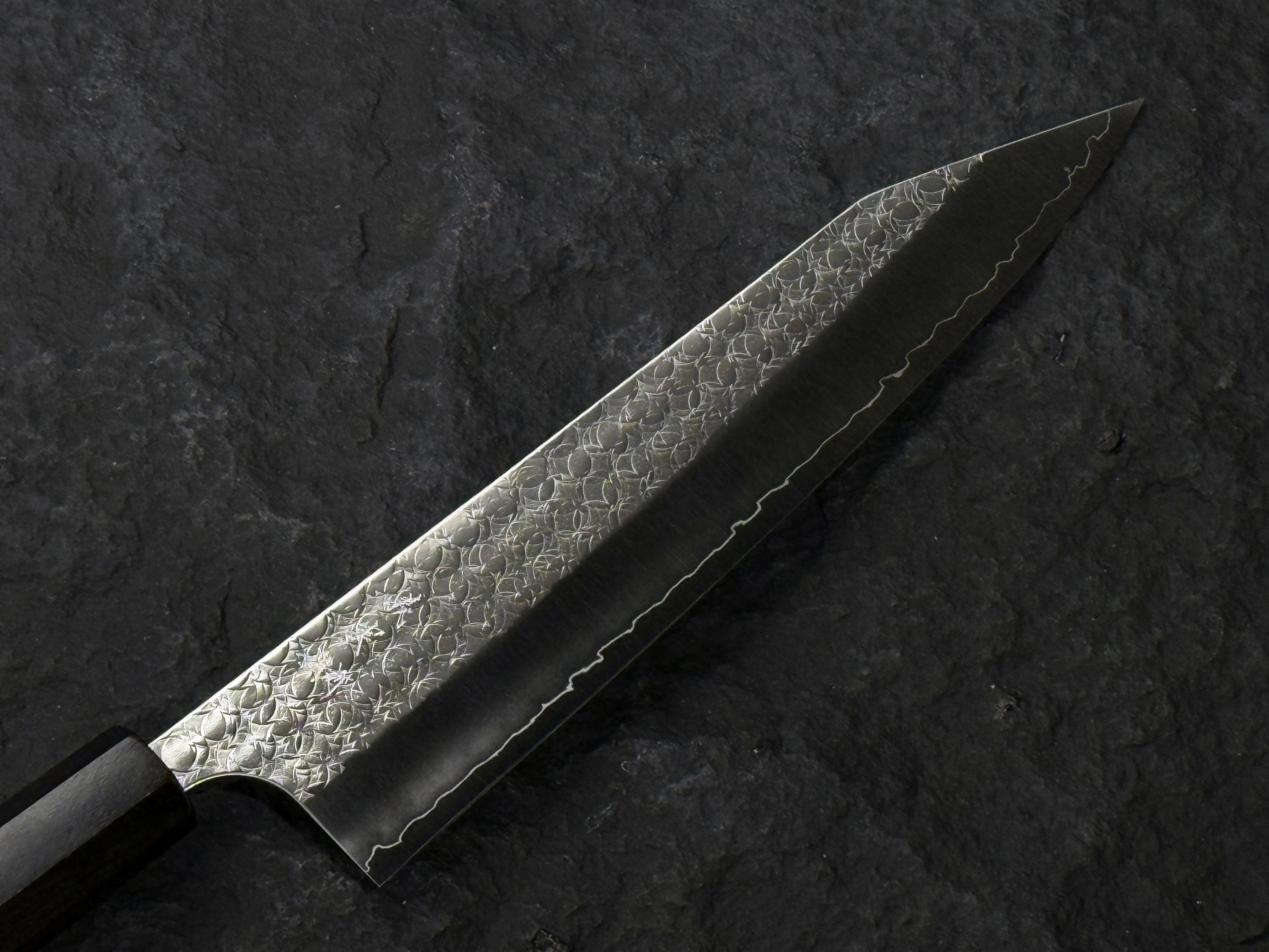 加藤義実 SG2粉末鋼 水面槌目 切付牛刀