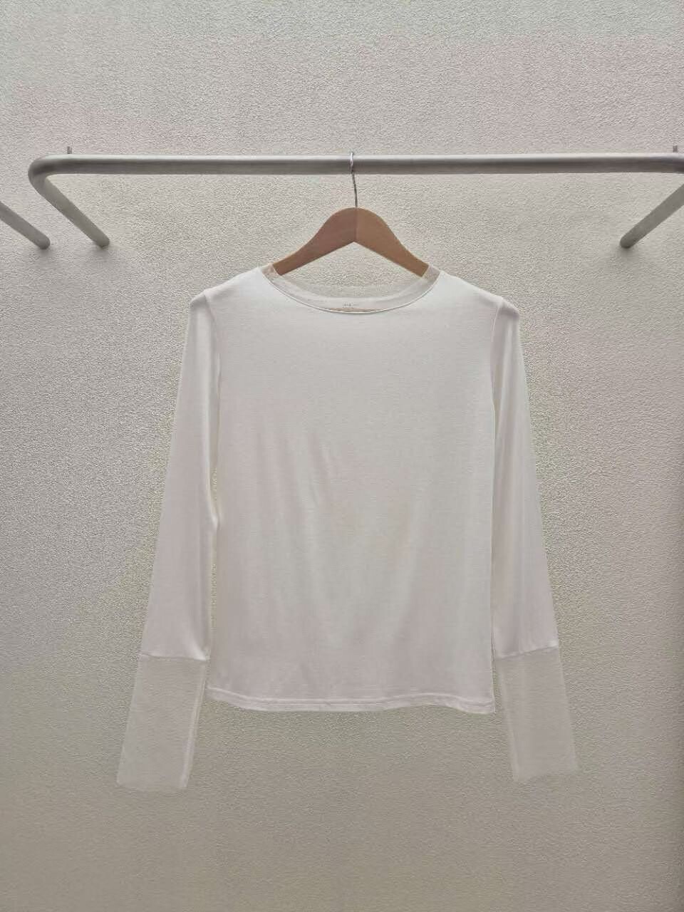 滾紗邊棉毛貼身上衣