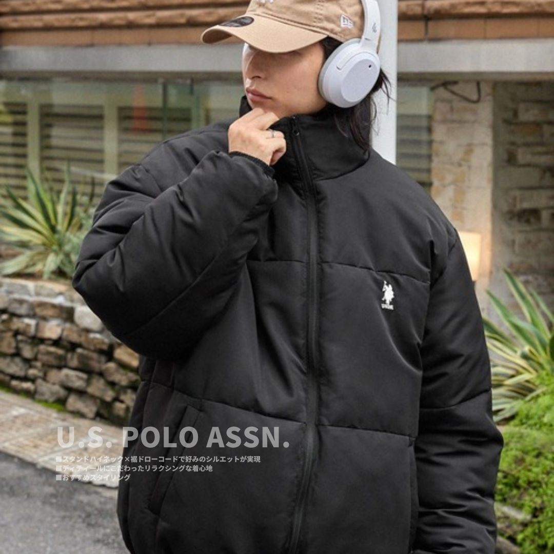 "代購" U.S. POLO ASSN.  刺繡LOGO 短版立領外套