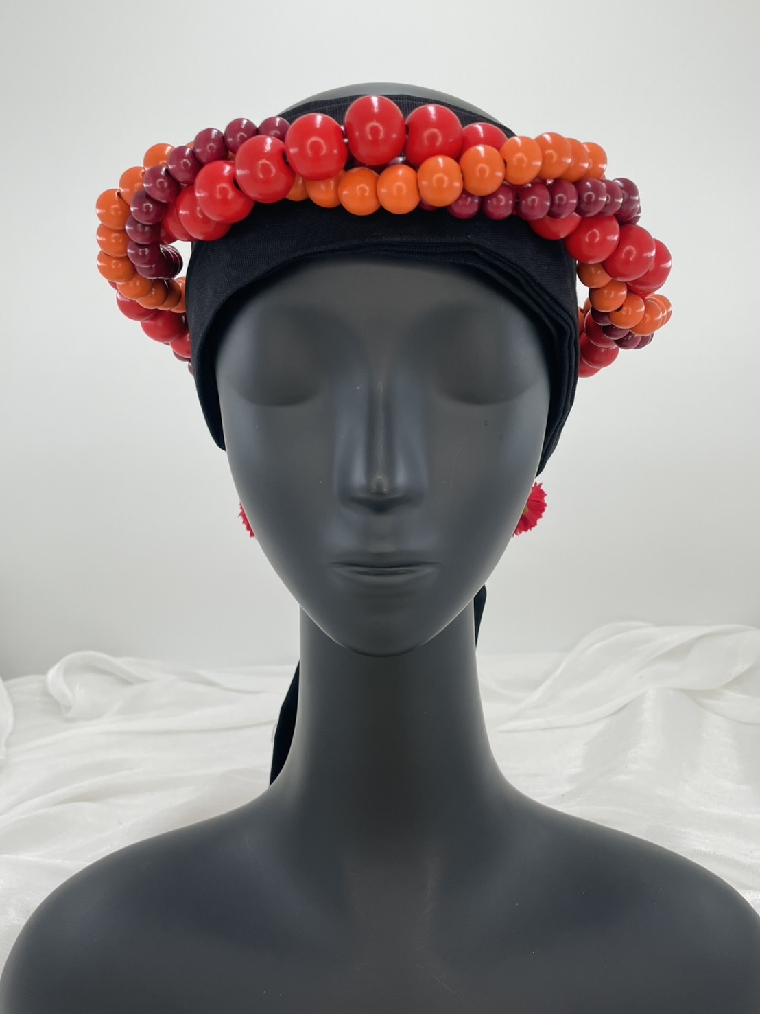 No.34木珠花環57cm