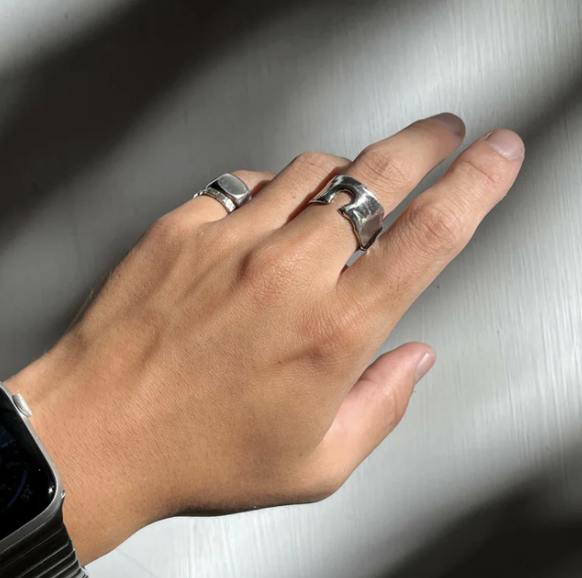 PROJ-ORNMNT 熔月銀戒