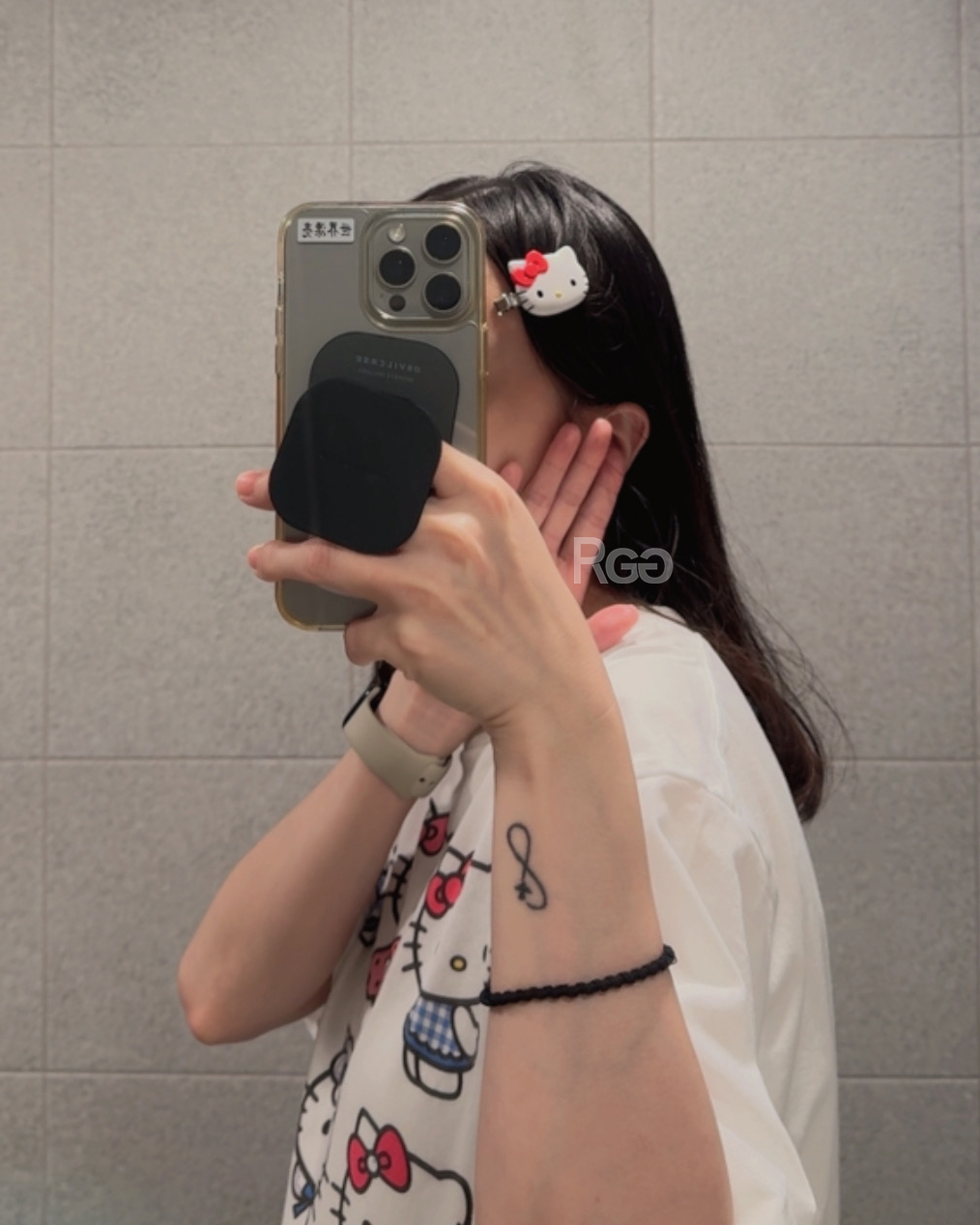 Hello Kitty Sanrio GD同款 三麗鷗髮夾 室內實帶照