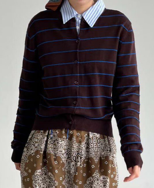 橫條針織小外套