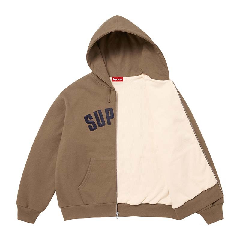 Supreme Arc Thermal Lined Zip Up Hooded 卡其色 連帽外套 SUP-556 [台灣現貨]