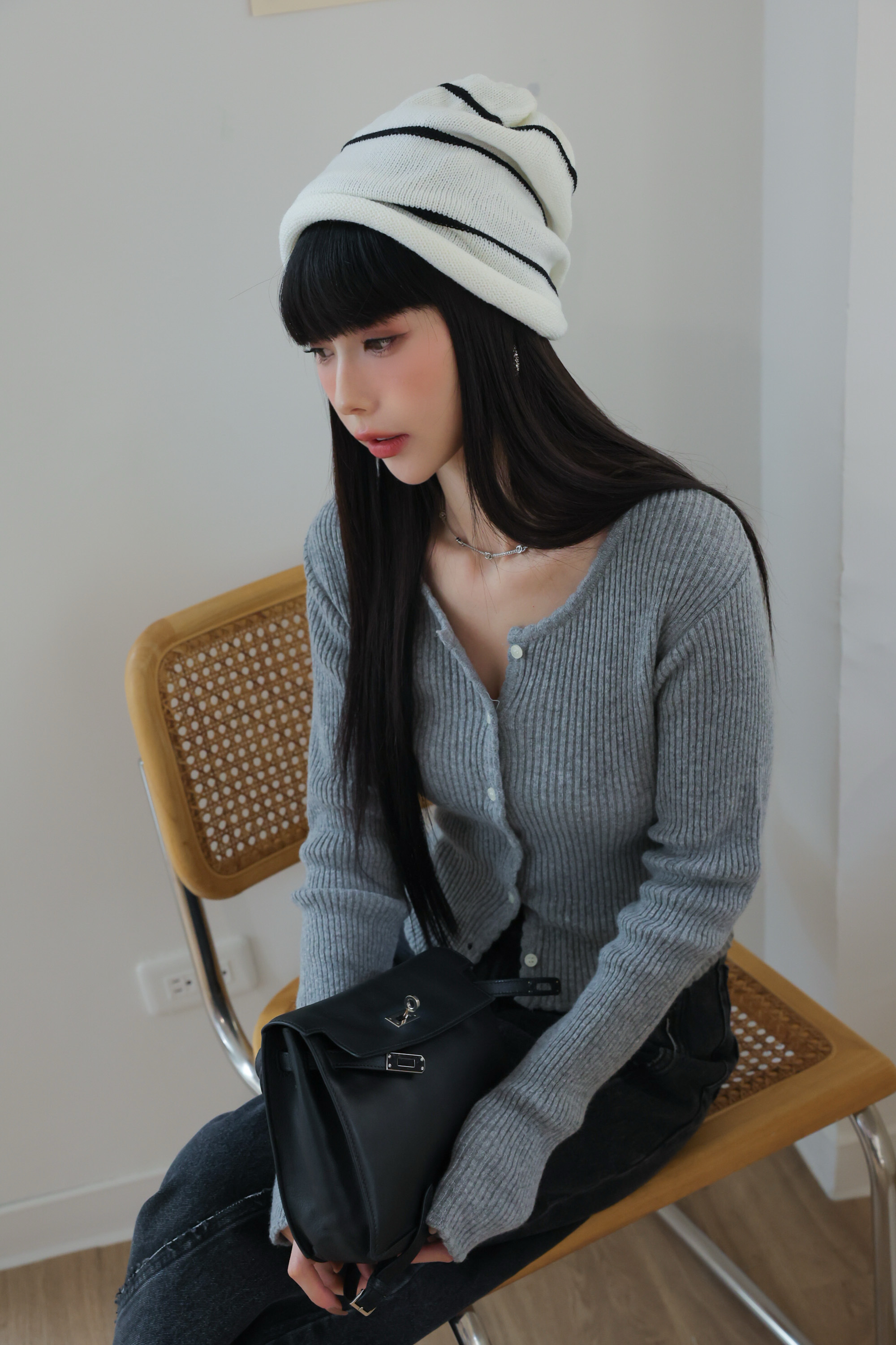 （現貨）坑條排扣小外套 GM02