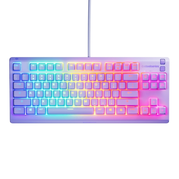 SteelSeries APEX 3 TKL 防水靜音有線鍵盤 (Lavender)