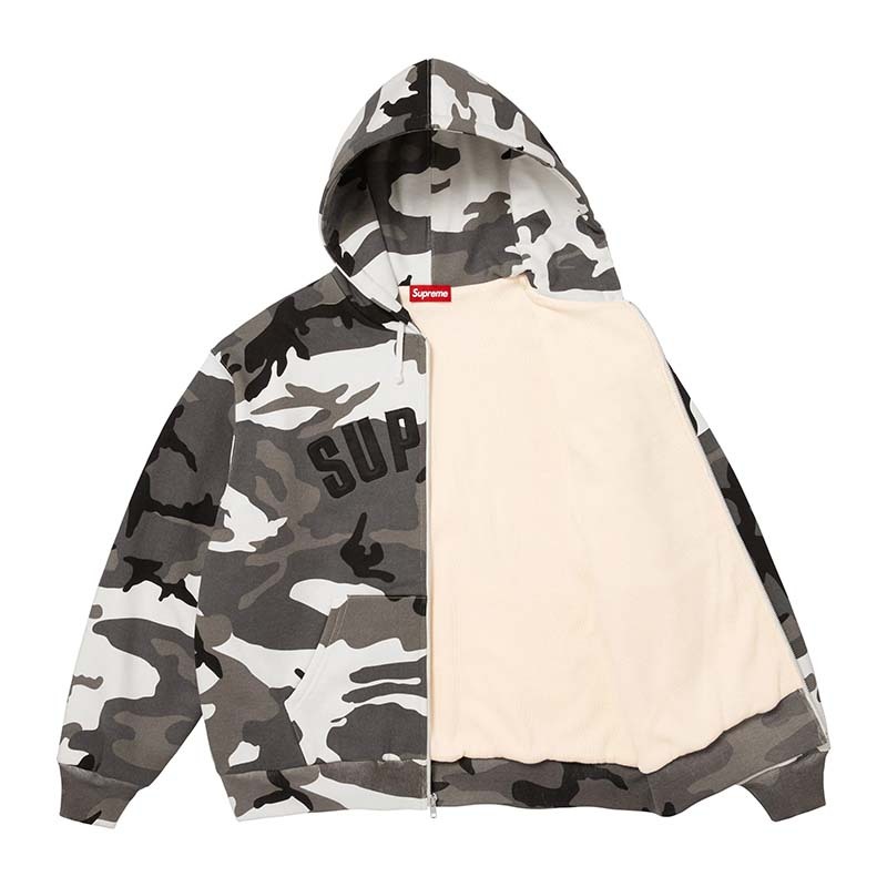 Supreme Arc Thermal Lined Zip Up Hooded 黑白色 迷彩 連帽外套 SUP-557 [台灣現貨]