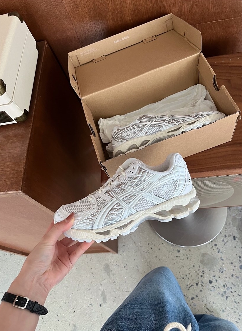 Asics Gel-Nimbus 10.1 奶油白銀 白銀色 復古鞋 1203A761-100