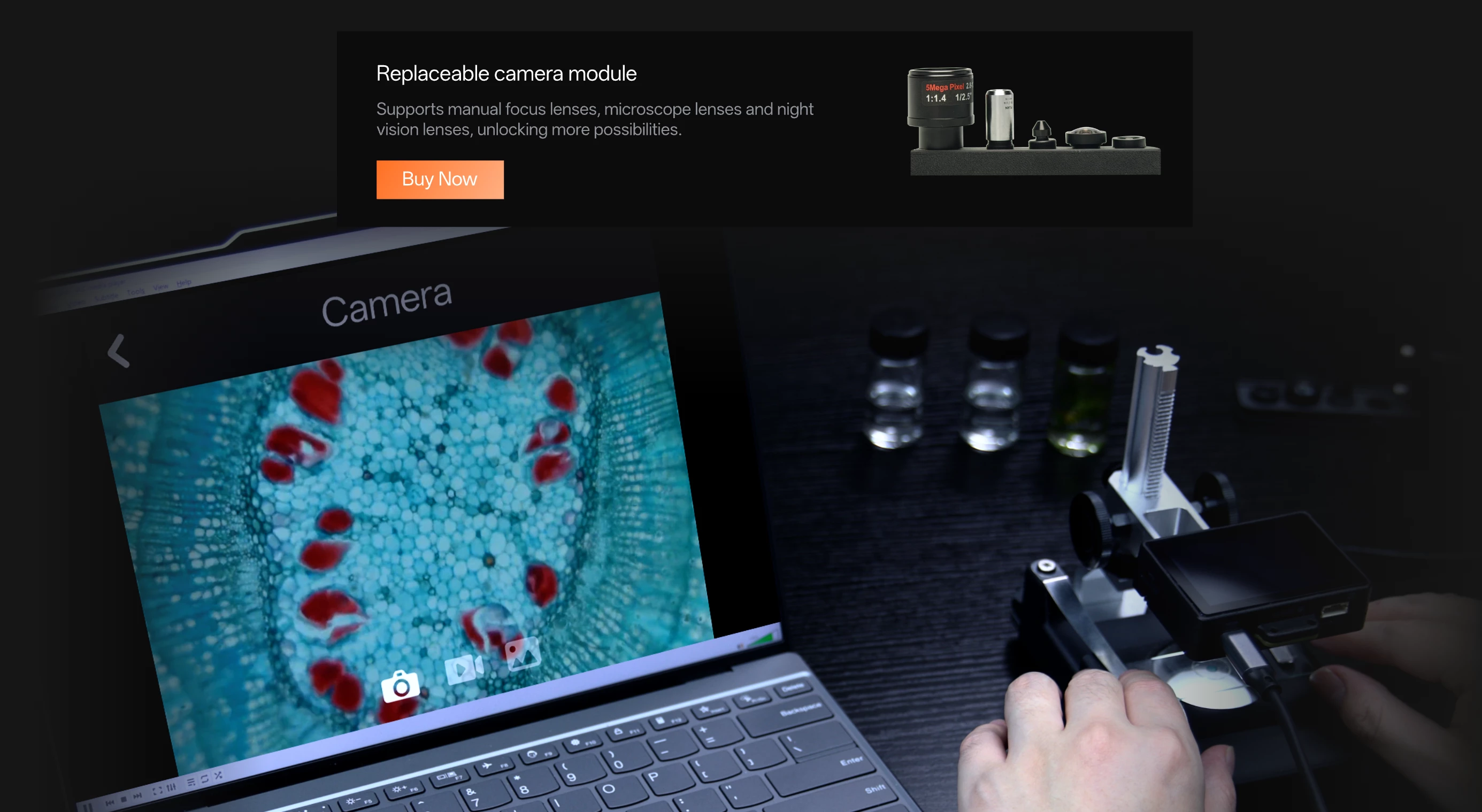 HUSKYLENS 2,鏡頭模組替換