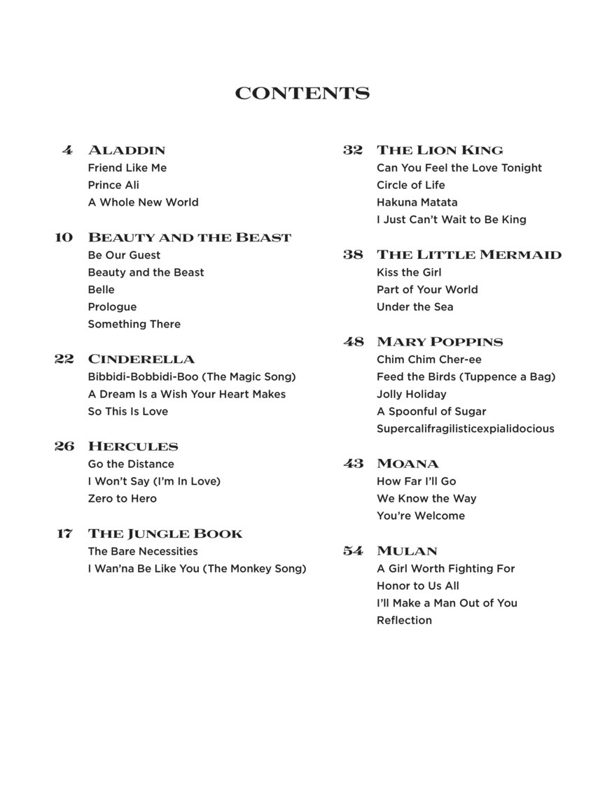 《Disney Medleys for Piano Solo》