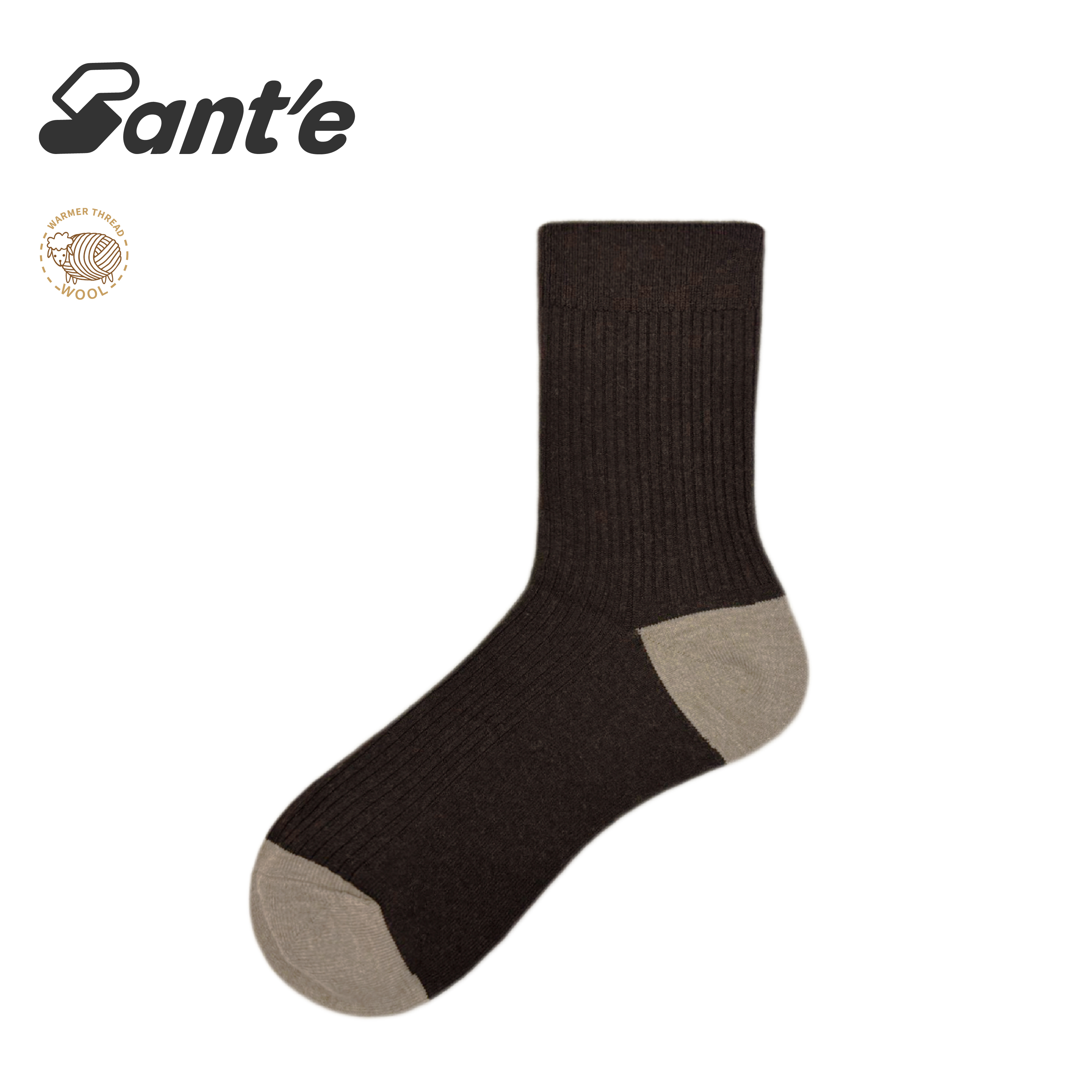 Santé 台灣 爵士中筒羊毛襪 男款 (5色) 44SA6112