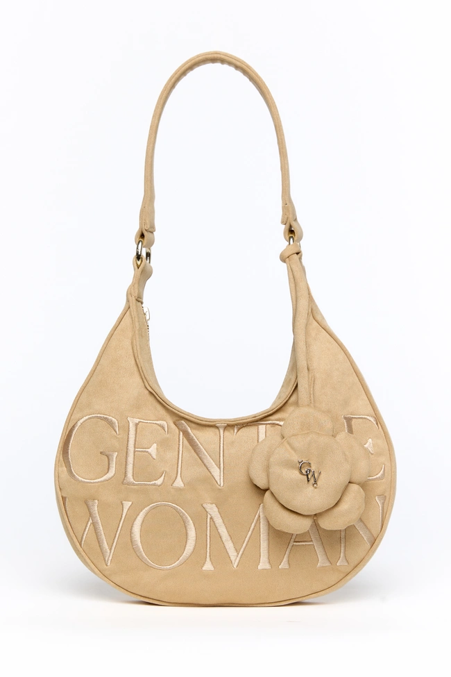 Gentle Woman Luna Petal Shoulder Bag(Light Brown)