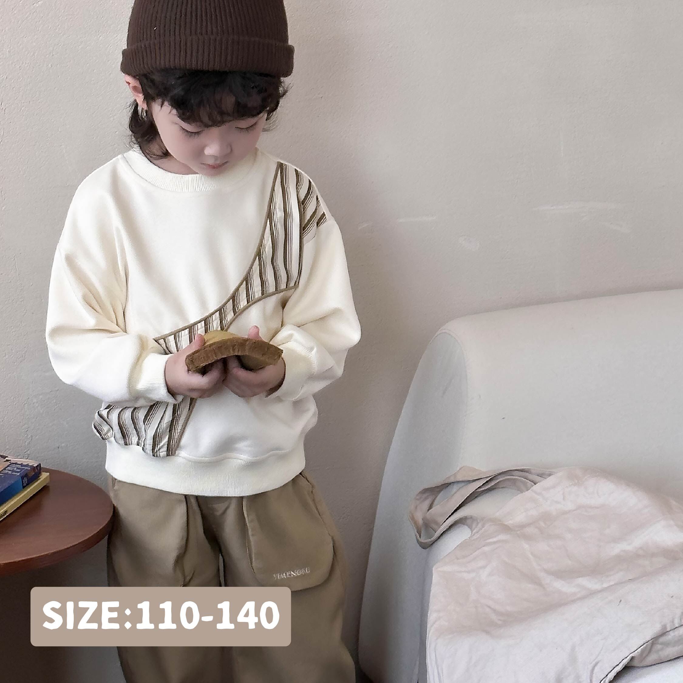 【H35032】酷炫造型線條拼接圓領上衣