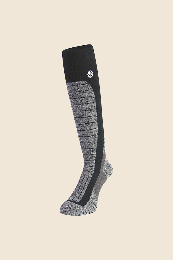 NORTH PEAK - COMPRESSION 滑雪襪 - 經典黑